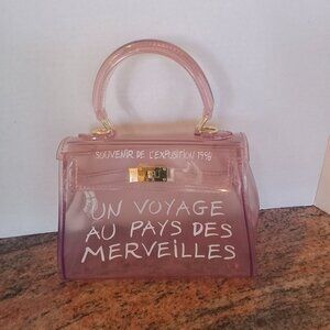 Vintage Transparent Jelly Souvenir Top Handle Mini Bag
